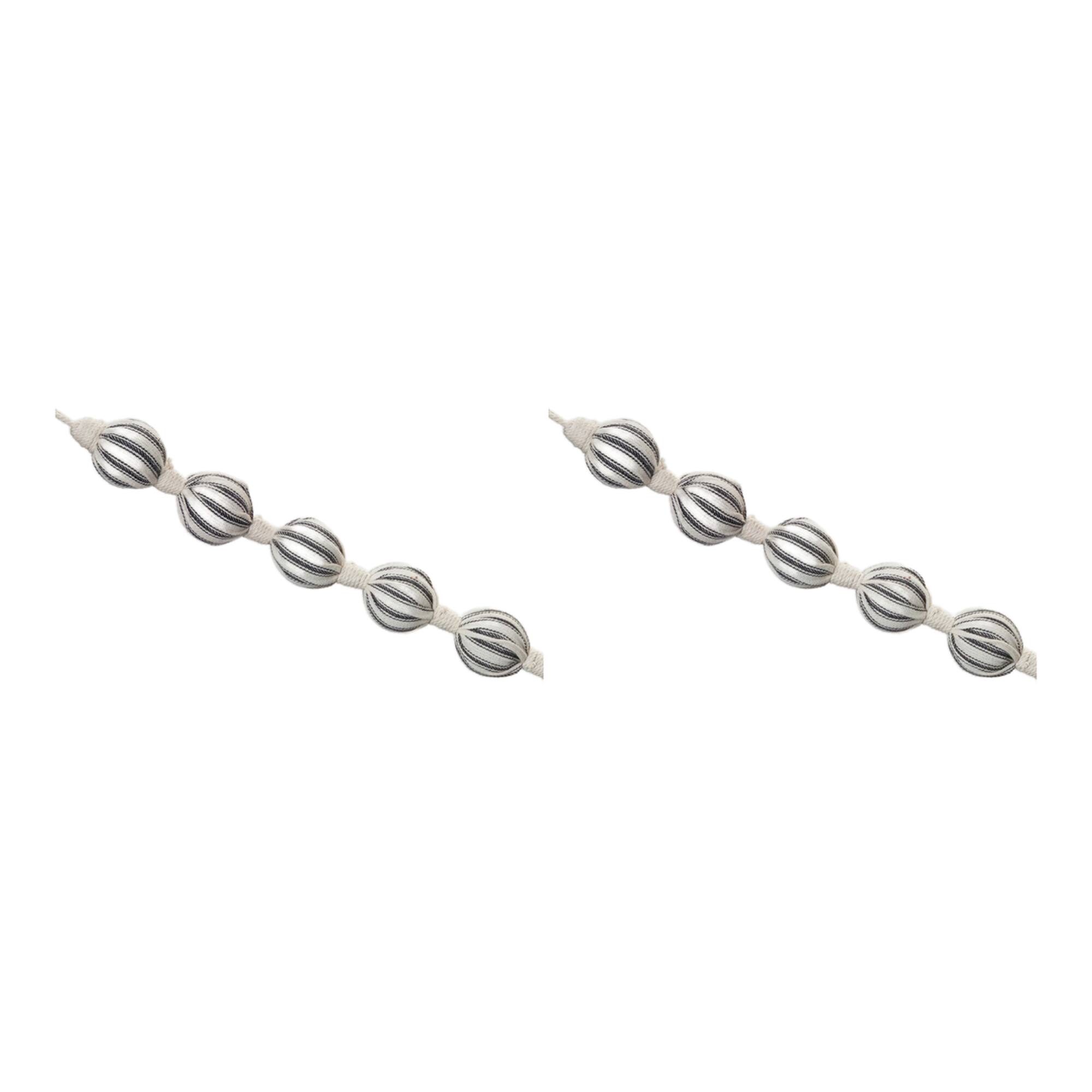 5.5ft. & Ivory Fabric Ball String Garlands